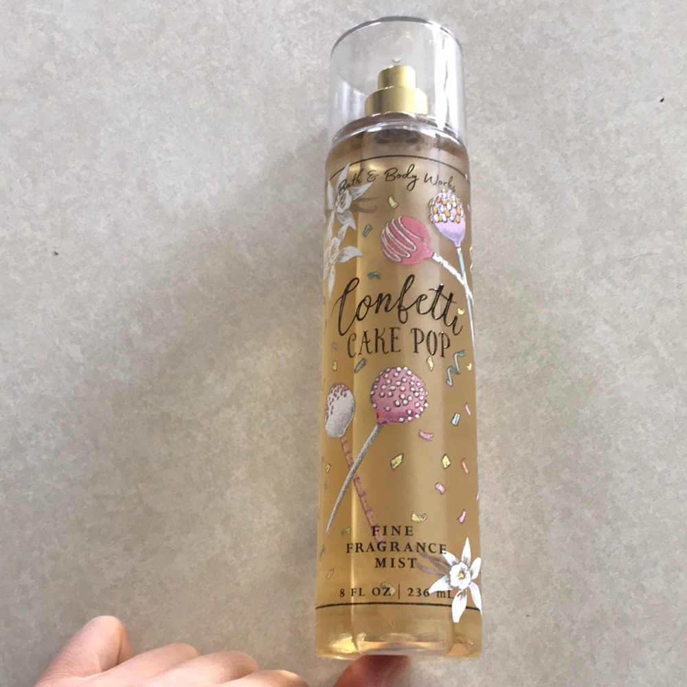 Confetti cake pop body mist